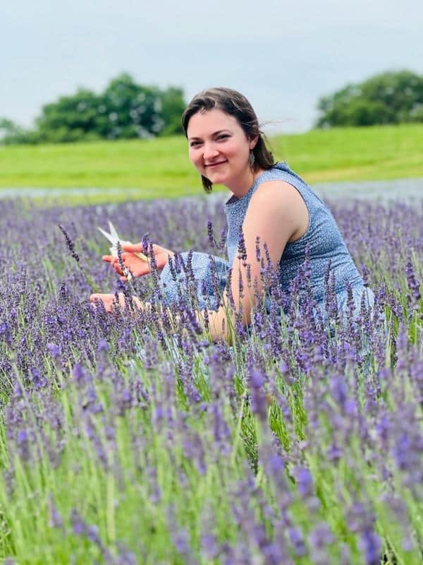 women picking lavender for its benefits