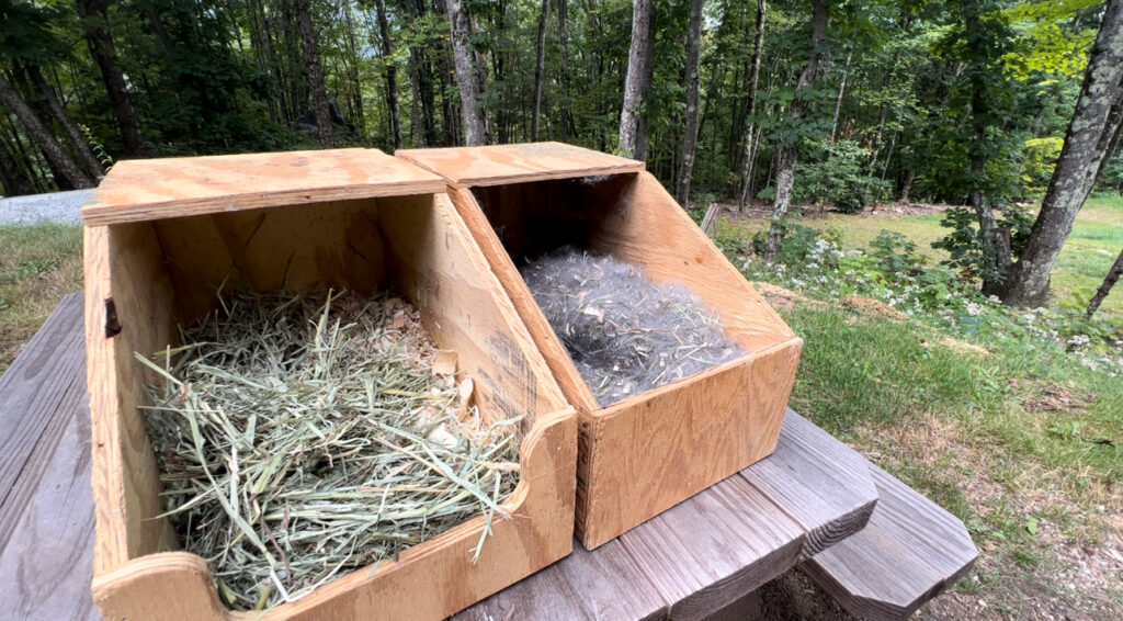 rabbits nest box