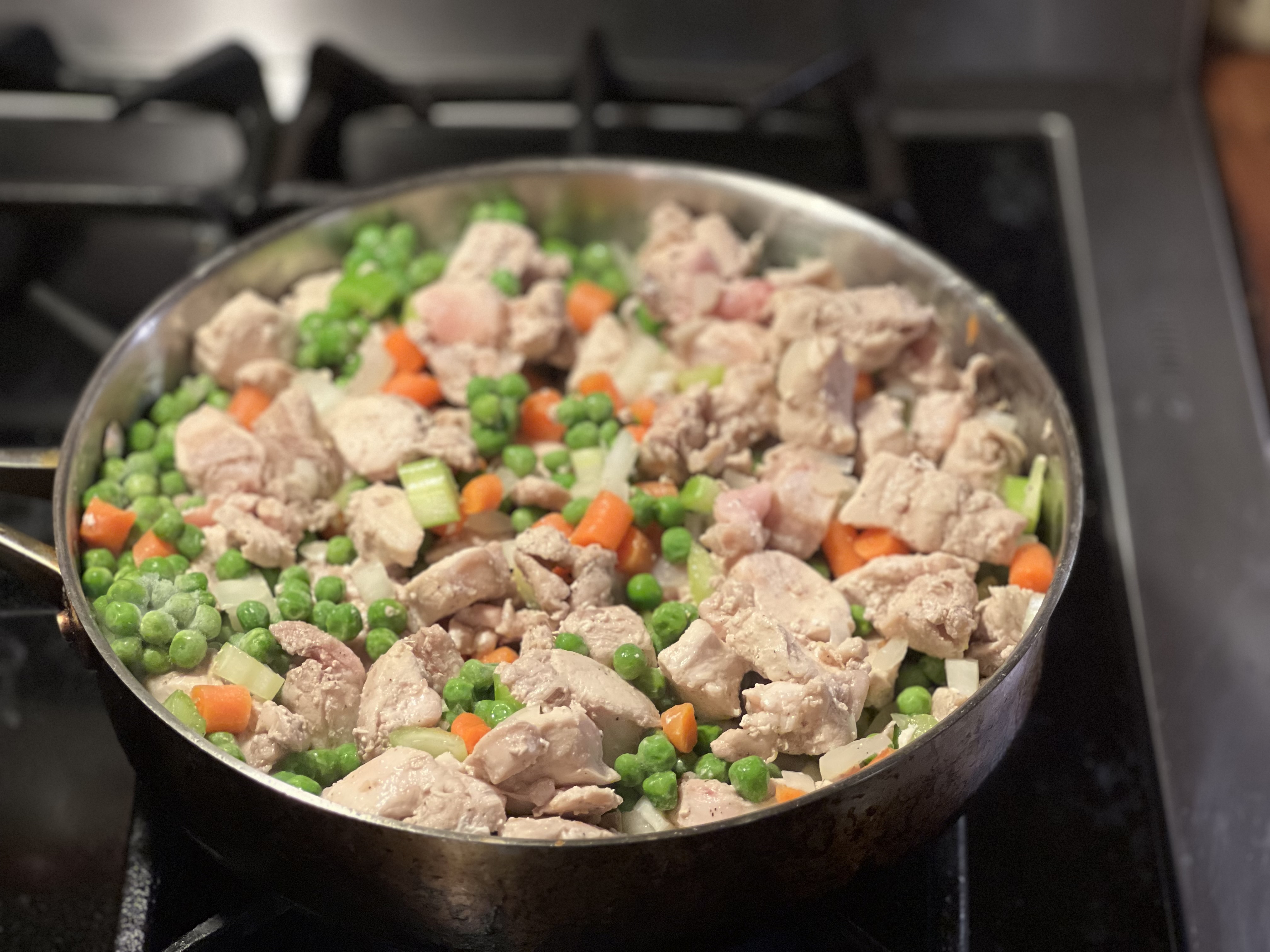 Rabbit pot pie filling